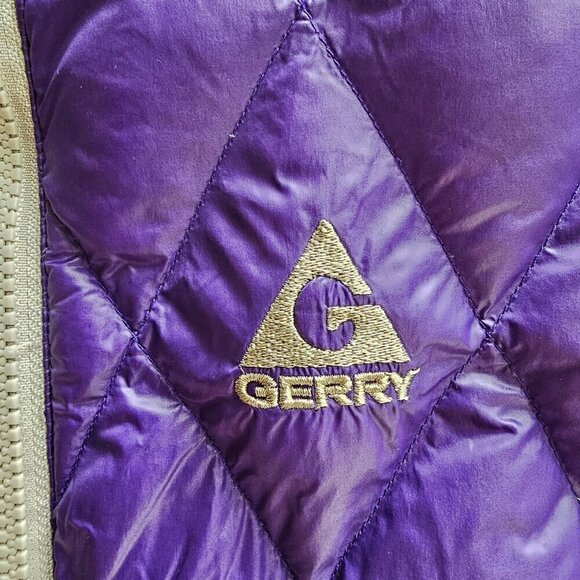 Gerry Down Kids' Quilted Puffer Jacket With Hood Purple & Gray Size Medium - Picture 6 of 12